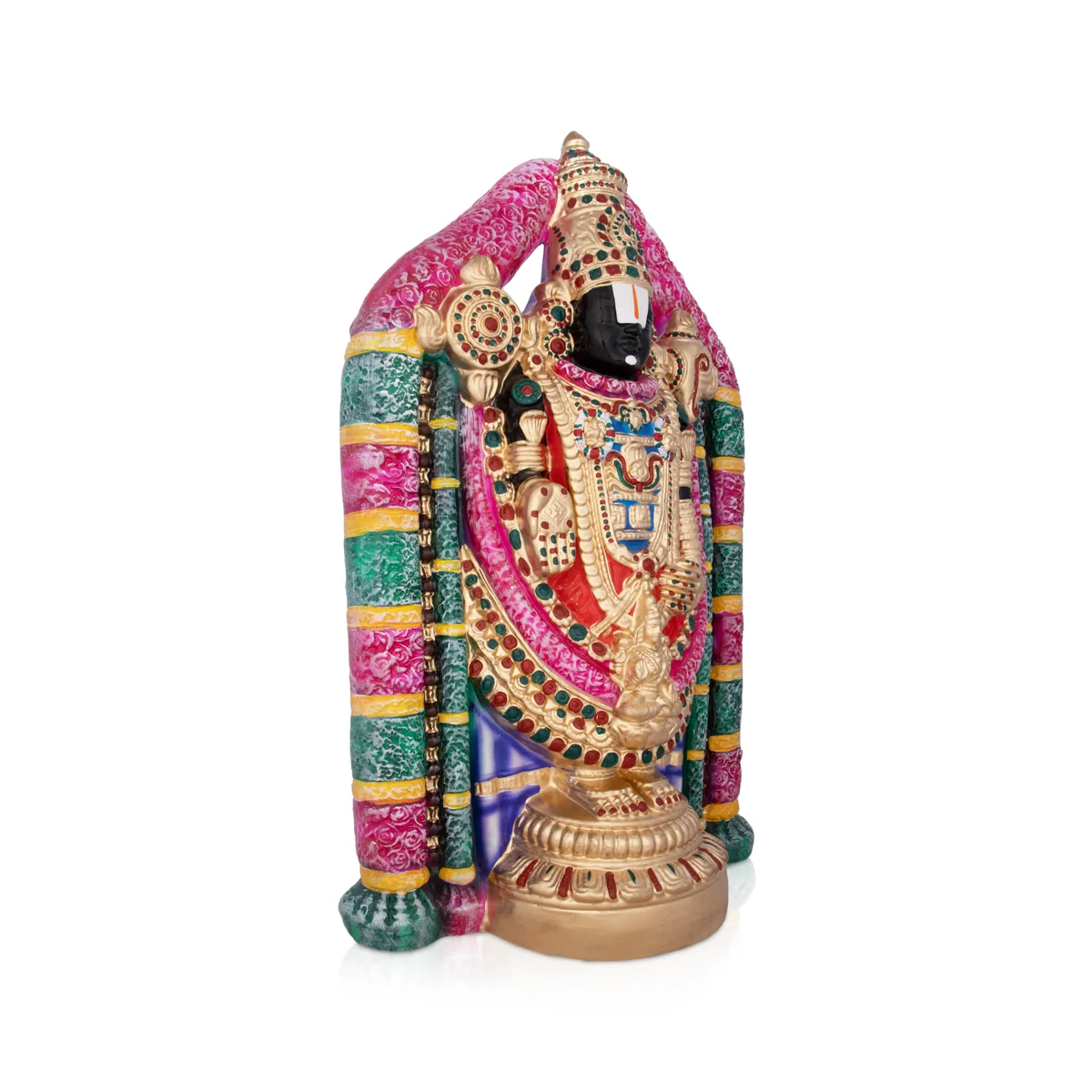 Mangalasa Perumal Paper Mache Golu Bommai - 21 x 12 Inches | Giri Golu Doll/ Navaratri Golu Bomma/Gombe/Bommai - Image 3