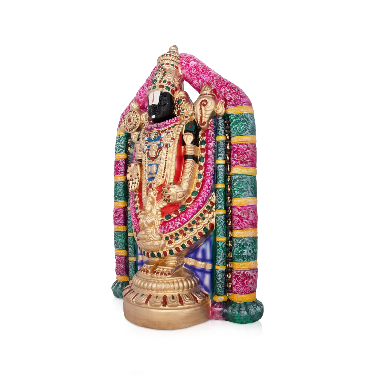 Mangalasa Perumal Paper Mache Golu Bommai - 21 x 12 Inches | Giri Golu Doll/ Navaratri Golu Bomma/Gombe/Bommai - Image 4