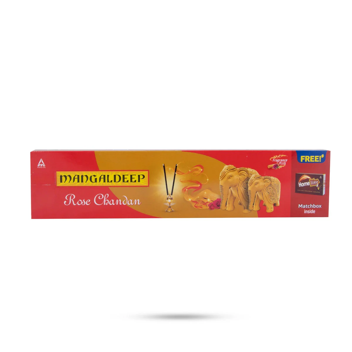 Mangaldeep Rose Chandan Agarbatti - 76 Sticks | Incense Sticks/ Agarbathi/ Scent Sticks For Pooja