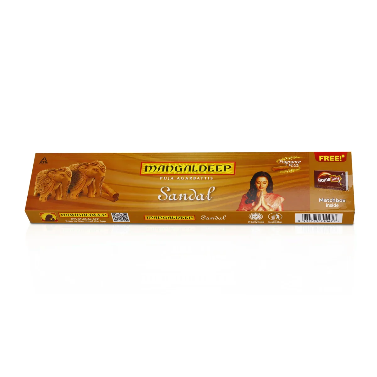 Mangaldeep Sandalwood Puja Agarbatti - 76 Sticks | Incense Sticks/ Agarbathi for Pooja - Image 4