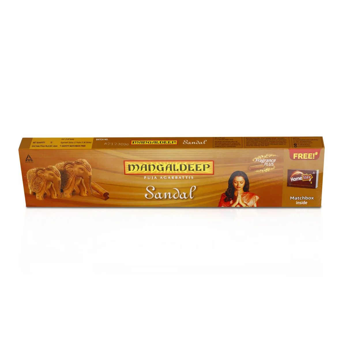 Mangaldeep Sandalwood Puja Agarbatti - 76 Sticks | Incense Sticks/ Agarbathi for Pooja - Image 5