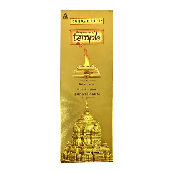 Mangaldeep Temple Gold Tradition Incense Sticks - 40 Pcs | Agarbathi/ Agarbatti/ Scent Sticks For Pooja