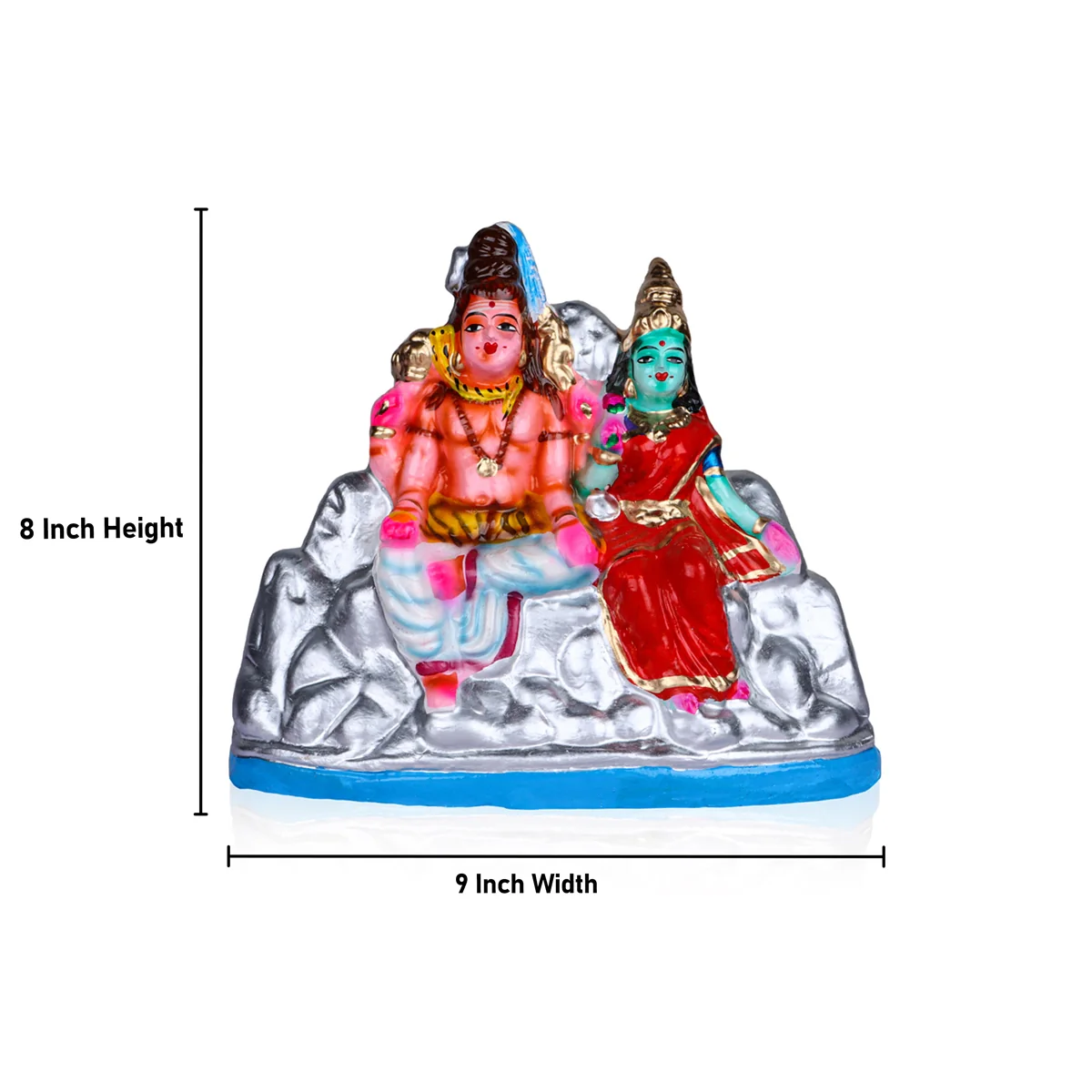Mangani Thiruvilaiyadal Clay Golu Bommai Set - 8 x 9 Inches | Giri Golu Doll/ Navaratri Golu Bomma/Gombe - Image 3