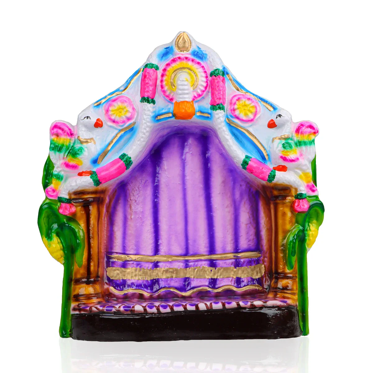 Marriage Clay Golu Bommai Set - 13 x 11 Inches | Giri Golu Doll/ Navaratri Golu Bomma/Gombe/Bommai - Image 7