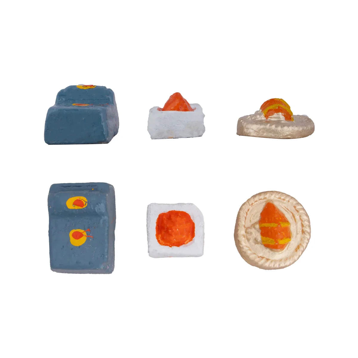 Marriage Clay Golu Bommai Set - 13 x 13 Inches | Giri Golu Doll/ Navaratri Golu Bomma/ Gombe/ Bommai - Image 10