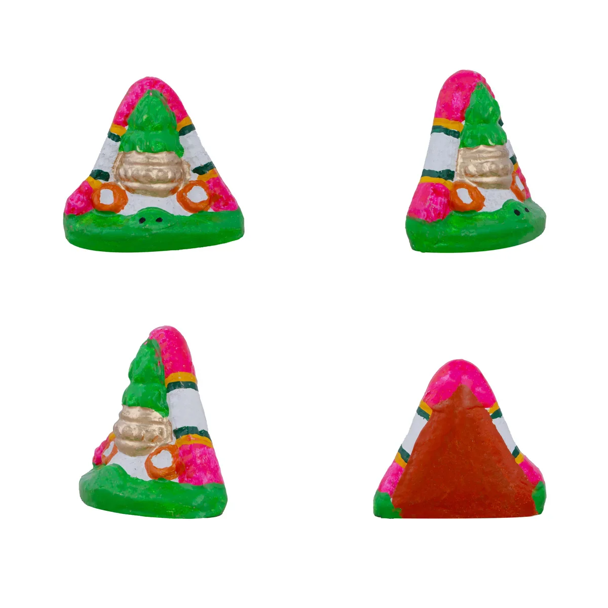Marriage Clay Golu Bommai Set - 13 x 13 Inches | Giri Golu Doll/ Navaratri Golu Bomma/ Gombe/ Bommai - Image 3