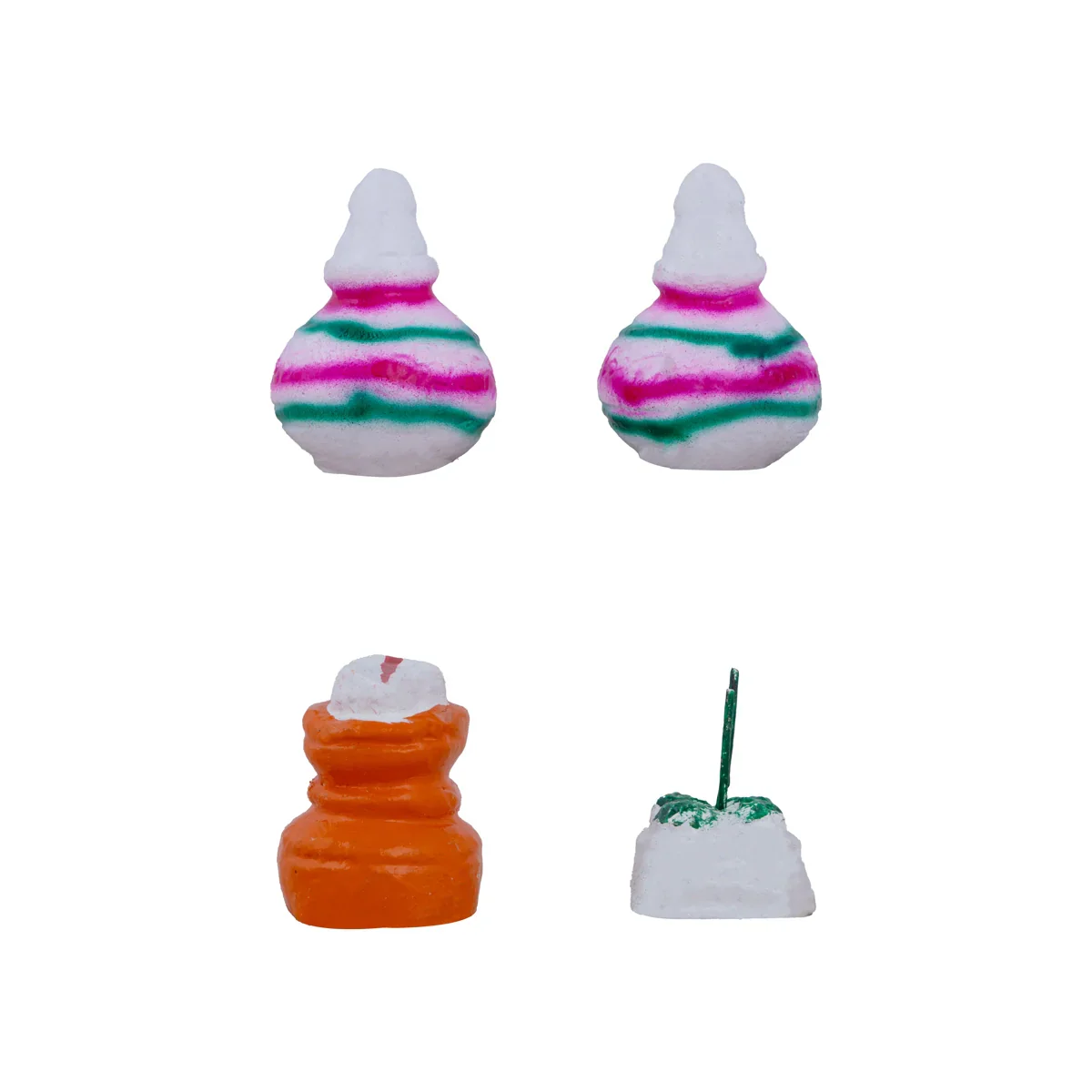 Marriage Clay Golu Bommai Set - 13 x 13 Inches | Giri Golu Doll/ Navaratri Golu Bomma/ Gombe/ Bommai - Image 4