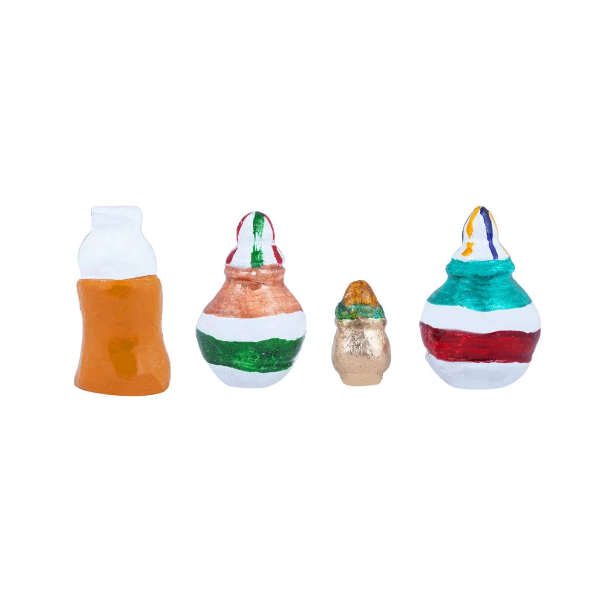 Marriage Clay Golu Bommai Set - 4.5 X 1.5 Inches | Navaratri Gombe/ Giri Golu Doll/ Navratri Decor - Image 5