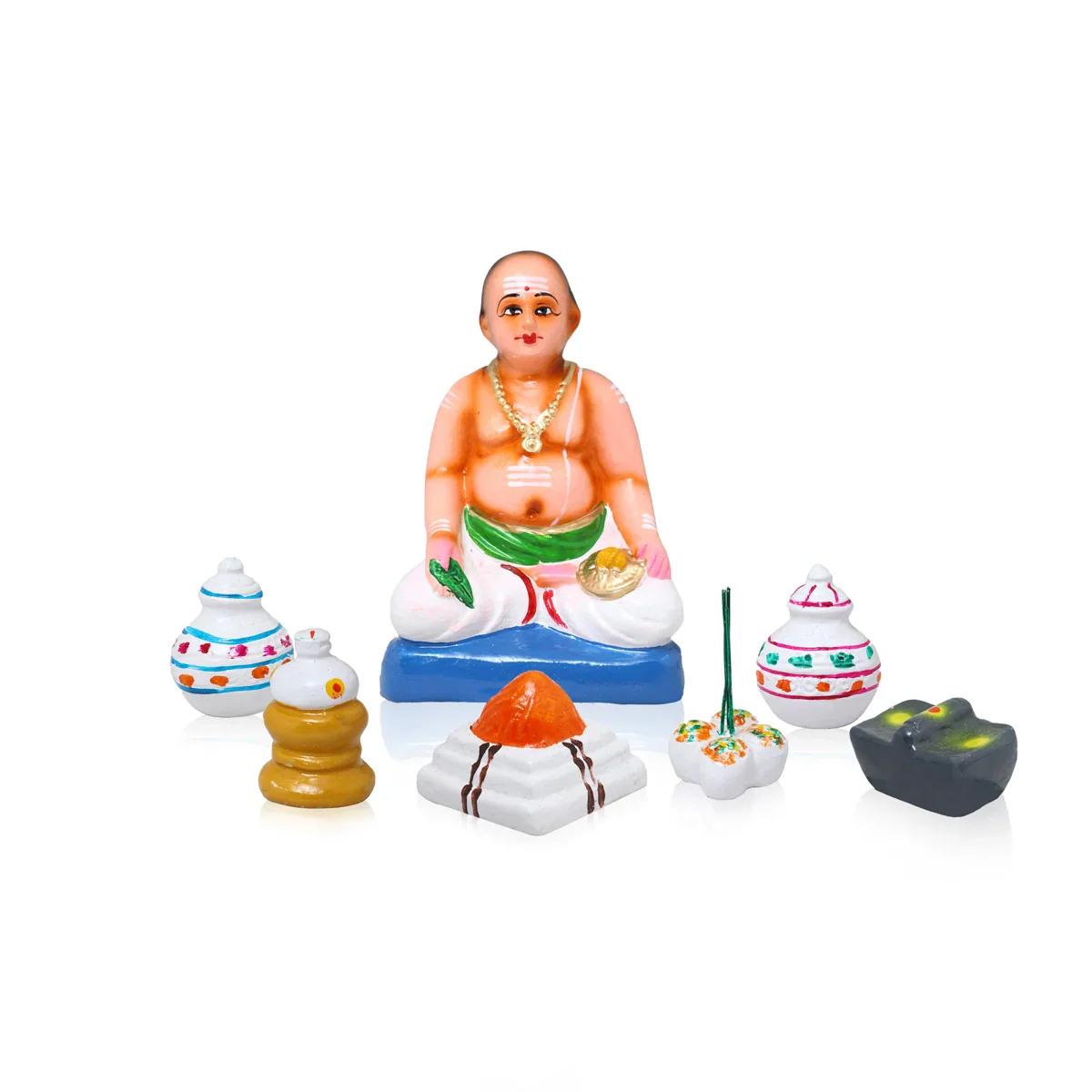 Marriage Paper Mache Golu Bommai Set - 14 Inches | Giri Golu Doll/ Navaratri Golu Bomma/Gombe/Bommai - Image 5
