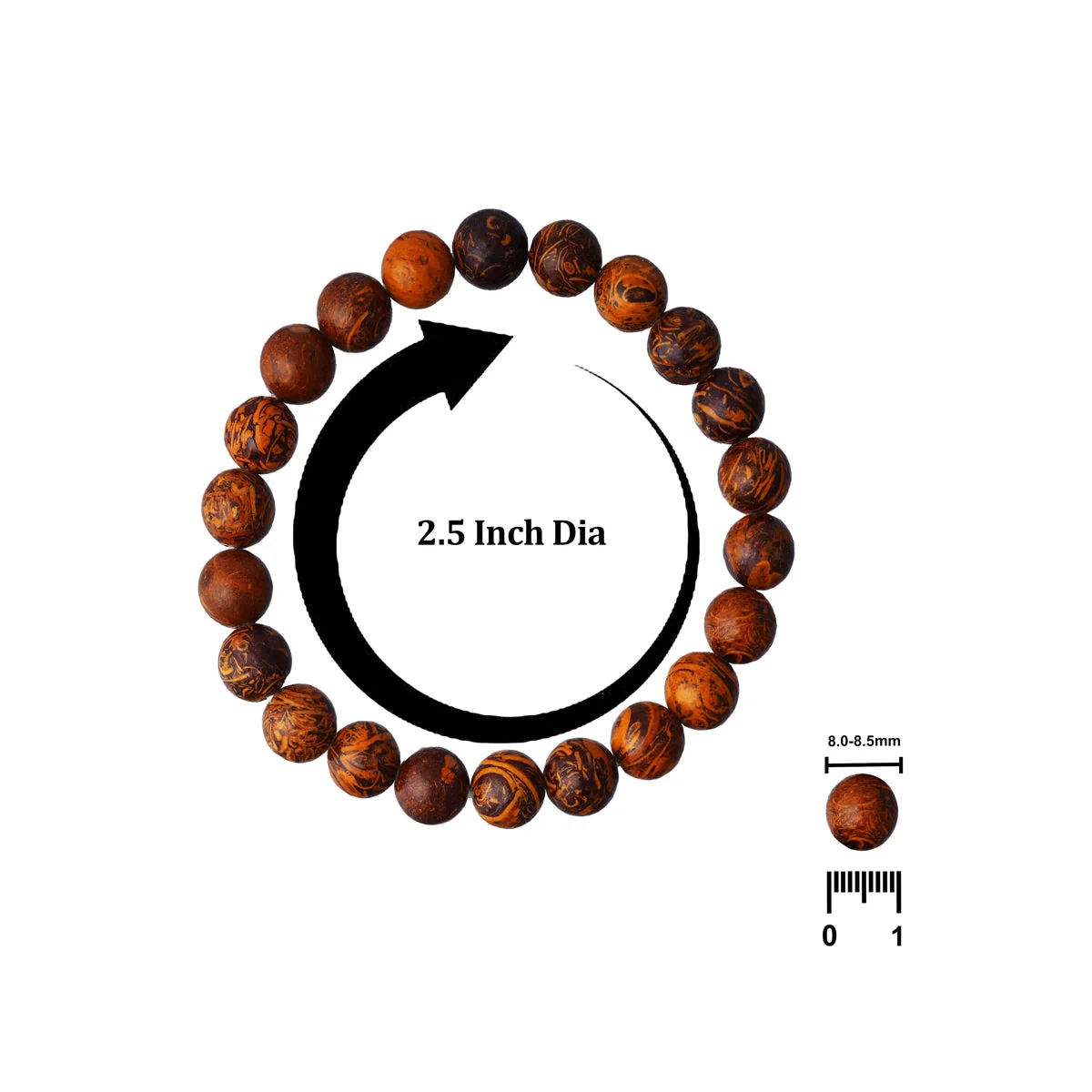Maryam Bracelet - 2.5 Inches | Gemstone Bracelet/ Crystal Jewellery For Strength And Energetic Balance - Image 3