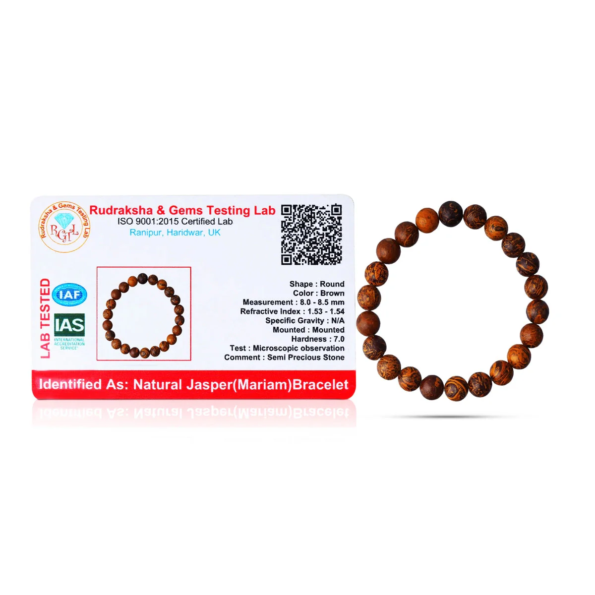 Maryam Bracelet - 2.5 Inches | Gemstone Bracelet/ Crystal Jewellery For Strength And Energetic Balance - Image 4