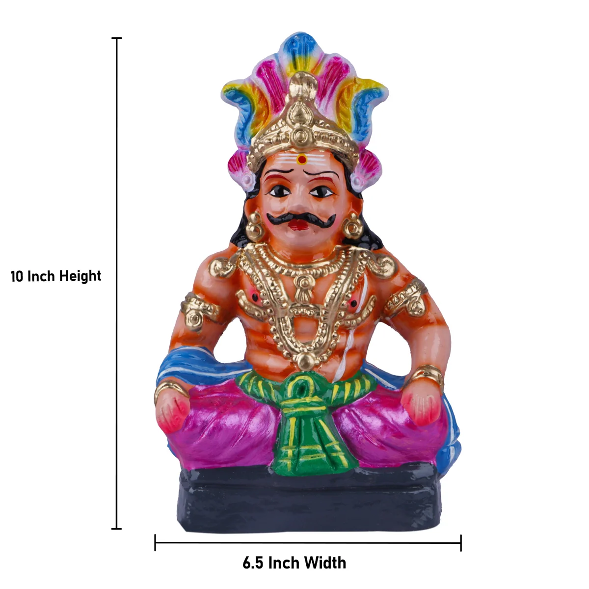 Maya Bazar Clay Golu Bommai Set - 10 Inches | Giri Golu Doll/ Navaratri Golu Bomma/ Bommai/ Gombe - Image 3