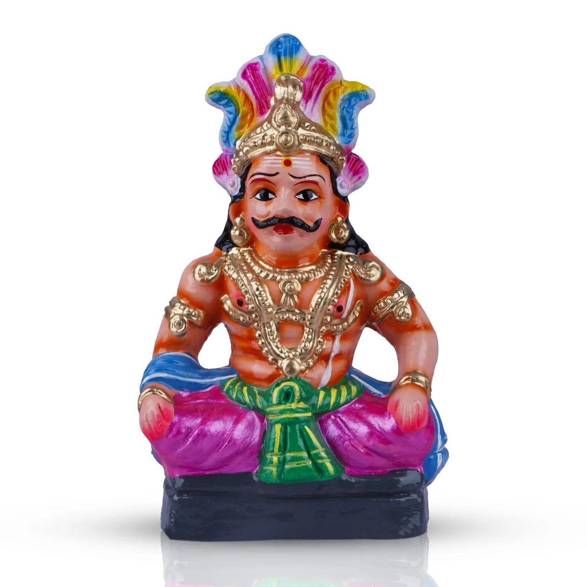 Maya Bazar Clay Golu Bommai Set - 10 Inches | Giri Golu Doll/ Navaratri Golu Bomma/ Bommai/ Gombe - Image 4