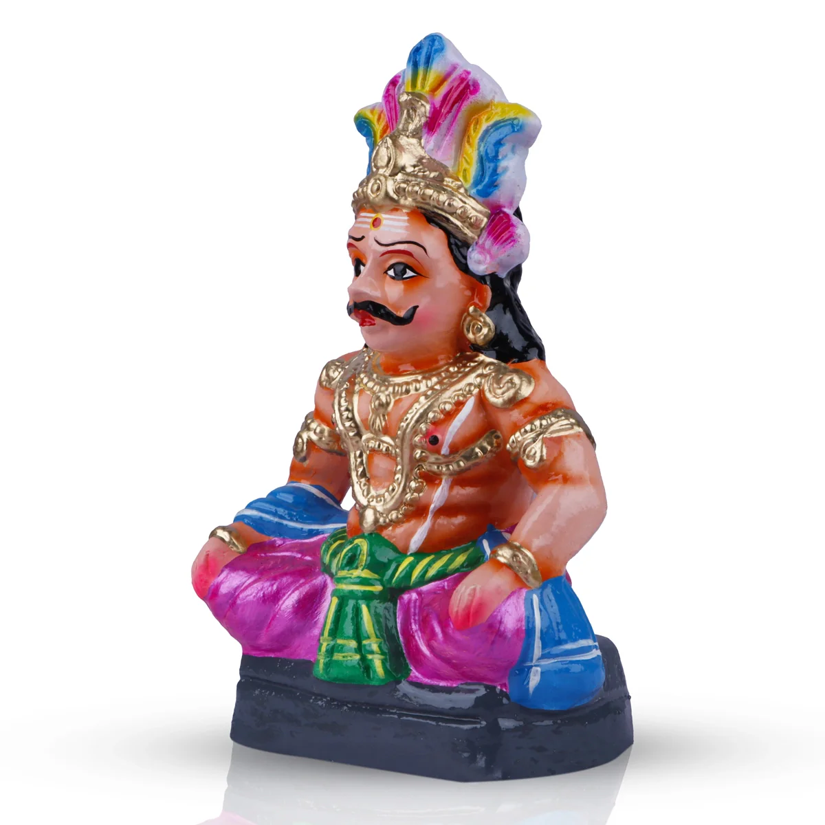 Maya Bazar Clay Golu Bommai Set - 10 Inches | Giri Golu Doll/ Navaratri Golu Bomma/ Bommai/ Gombe - Image 6