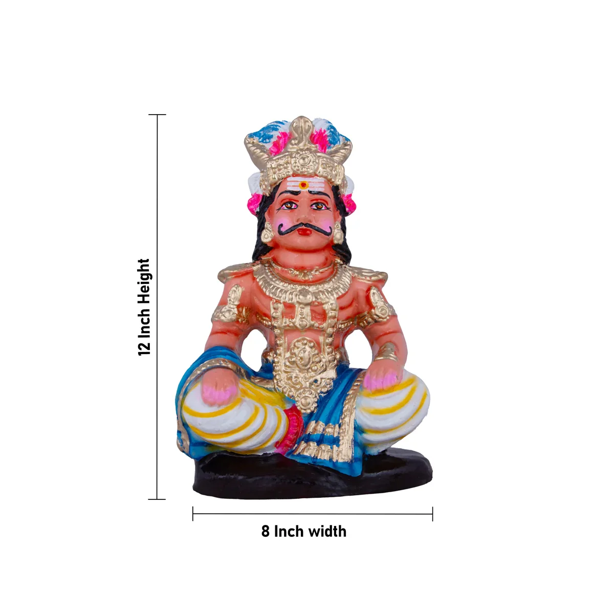 Maya Bazar Clay Golu Bommai Set - 12 x 8 Inches | Giri Golu Doll/ Navaratri Golu Bomma/Gombe/Bommai - Image 9