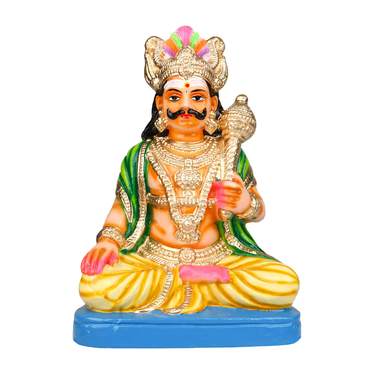 Maya Bazar Clay Golu Bommai Set - 14 x 9 Inches | Giri Golu Doll/ Navaratri Golu Bomma/ Bommai/ Gombe - Image 3