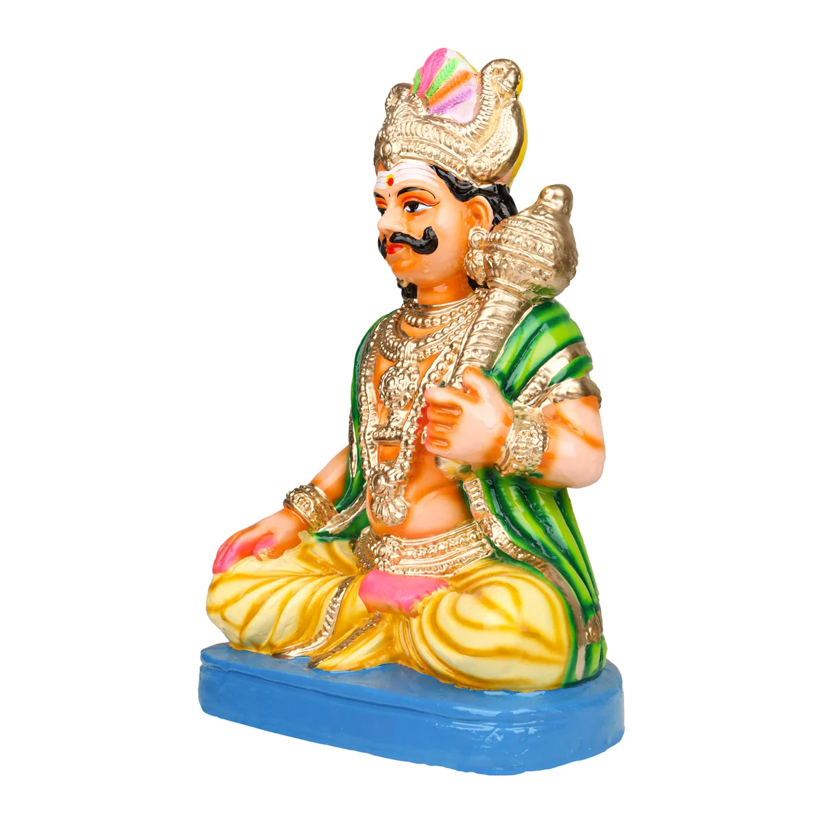 Maya Bazar Clay Golu Bommai Set - 14 x 9 Inches | Giri Golu Doll/ Navaratri Golu Bomma/ Bommai/ Gombe - Image 4