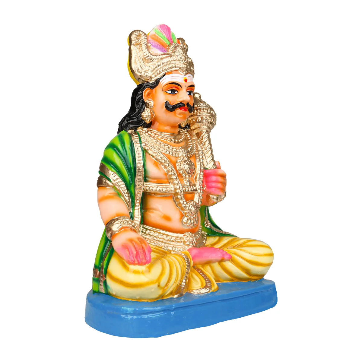 Maya Bazar Clay Golu Bommai Set - 14 x 9 Inches | Giri Golu Doll/ Navaratri Golu Bomma/ Bommai/ Gombe - Image 5