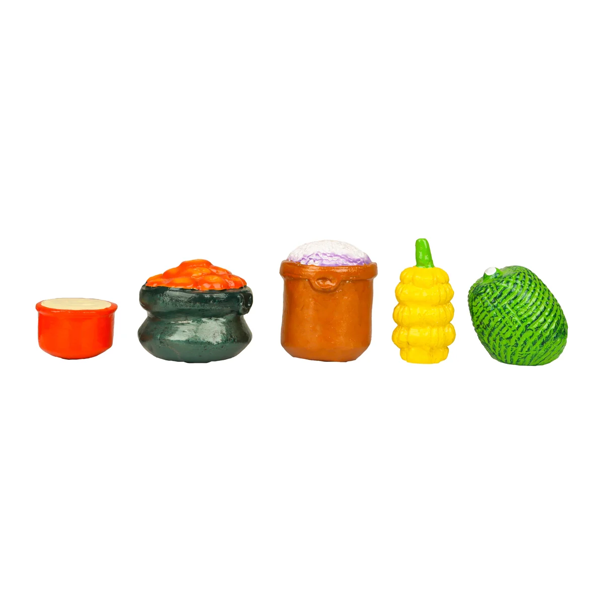 Maya Bazar Clay Golu Bommai Set - 14 x 9 Inches | Giri Golu Doll/ Navaratri Golu Bomma/ Bommai/ Gombe - Image 8