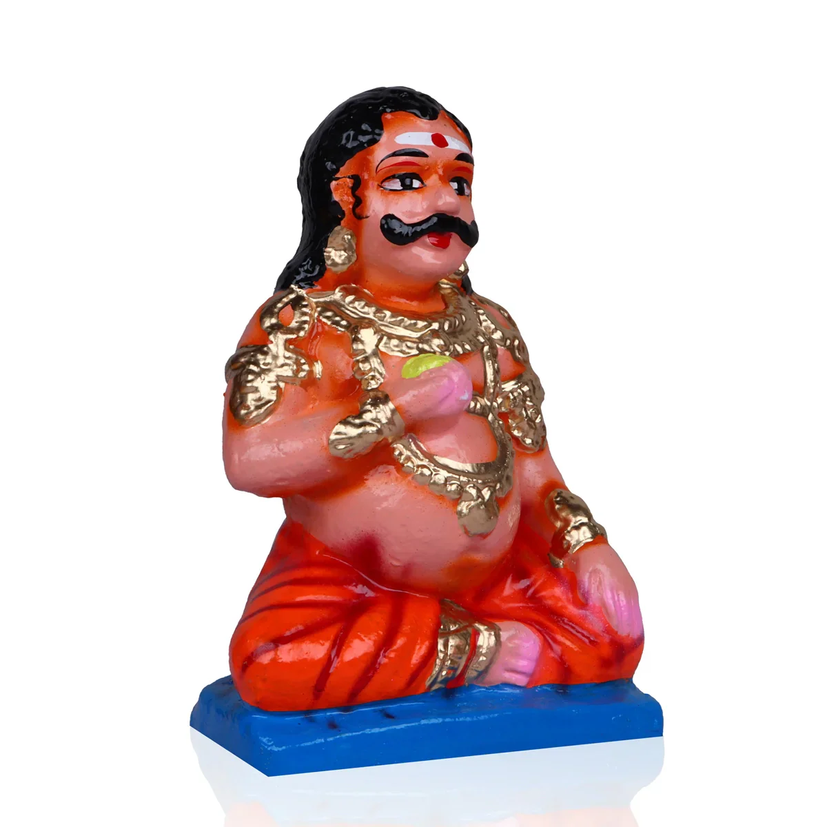 Maya Bazar Clay Golu Bommai Set - 7.5 Inches | Giri Golu Doll/ Navaratri Golu Bomma/Gombe/Bommai - Image 4