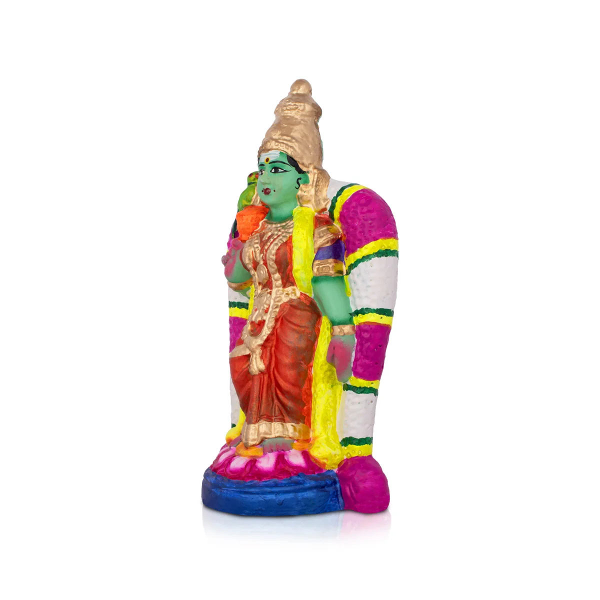 Meenakshi Clay Golu Bommai - 12 Inches | Giri Golu Doll/ Navaratri Golu Bomma/Gombe/Bommai - Image 2