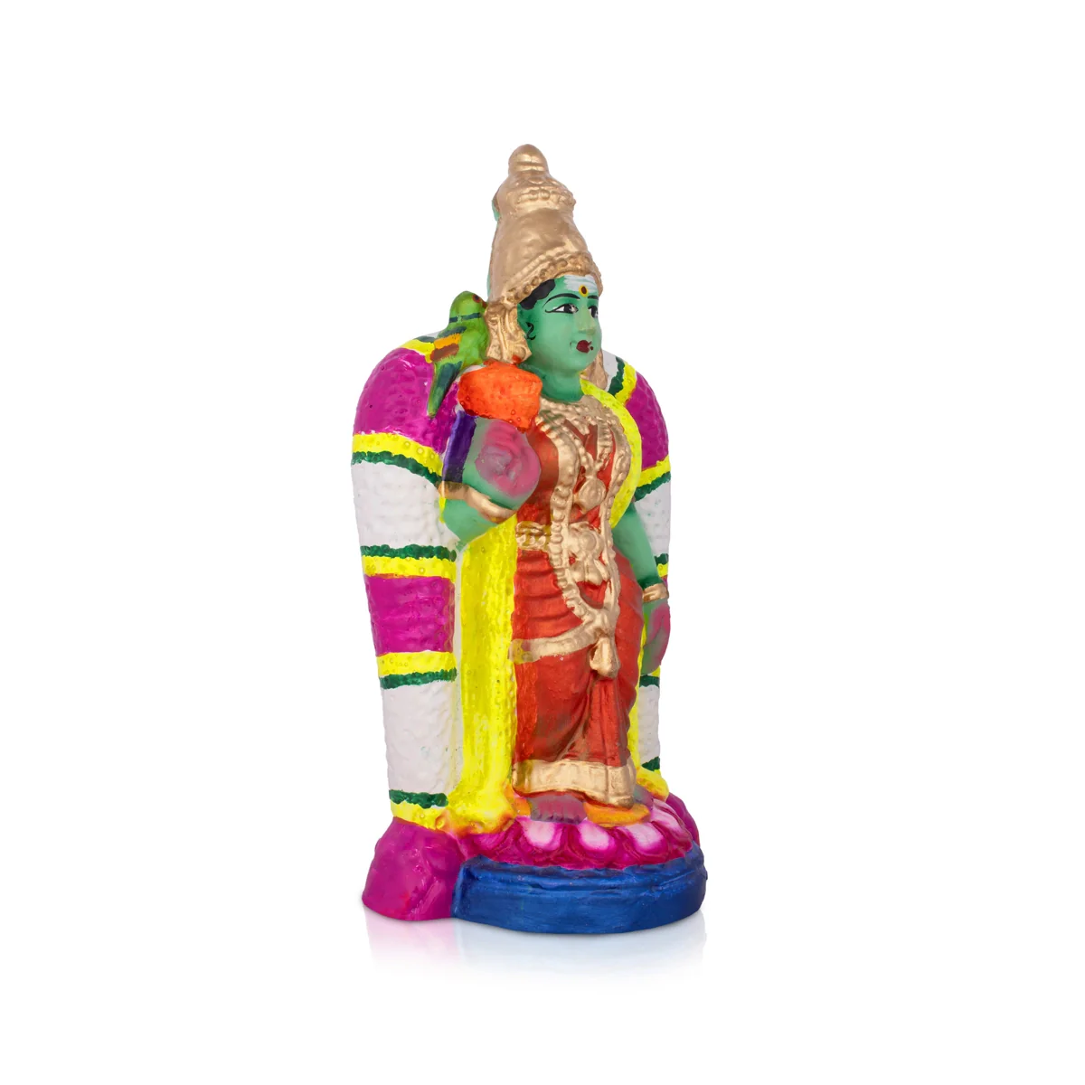 Meenakshi Clay Golu Bommai - 12 Inches | Giri Golu Doll/ Navaratri Golu Bomma/Gombe/Bommai - Image 3