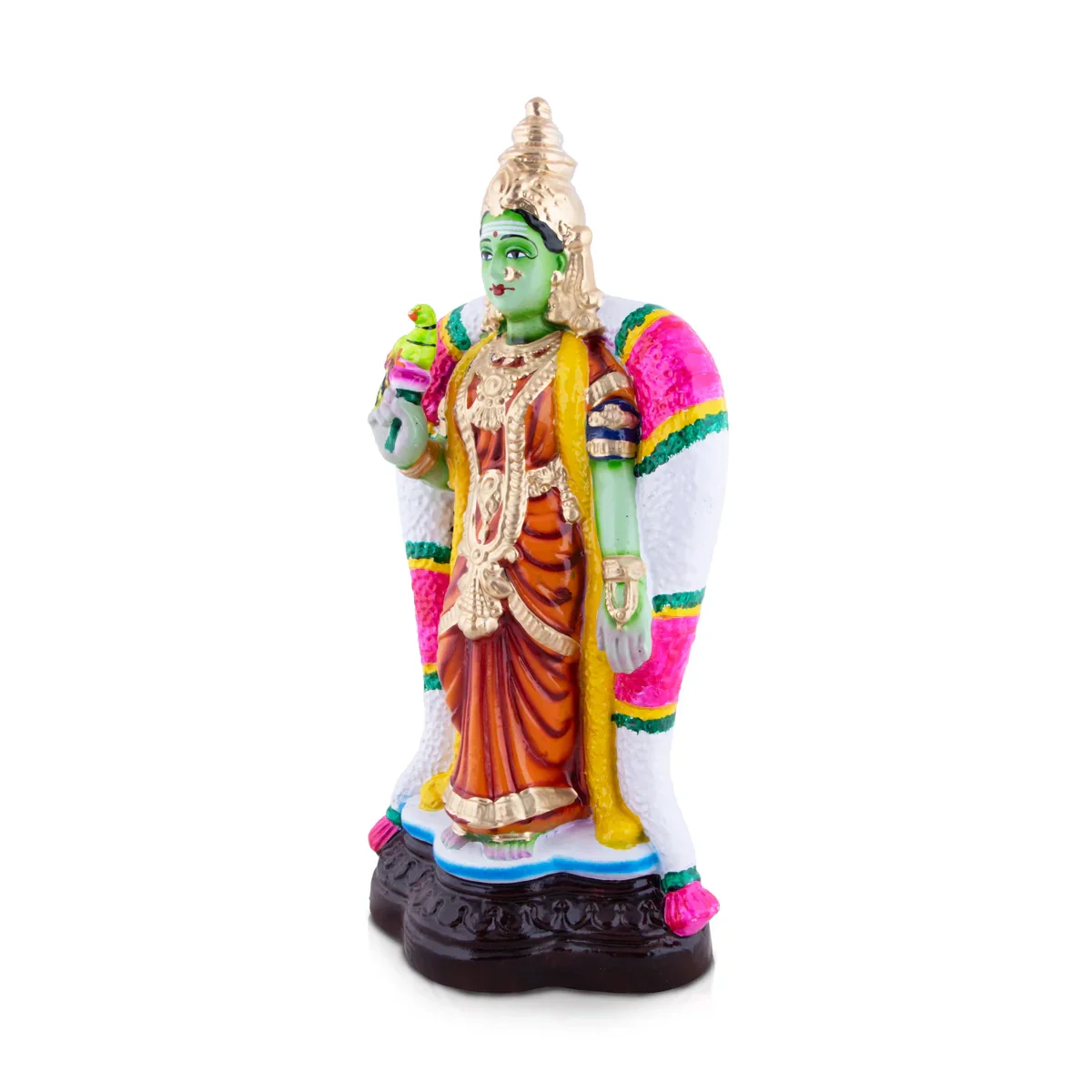 Meenakshi Clay Golu Bommai - 17 x 8 Inches | Giri Golu Doll/ Navaratri Golu Bomma/Gombe/Bommai - Image 2
