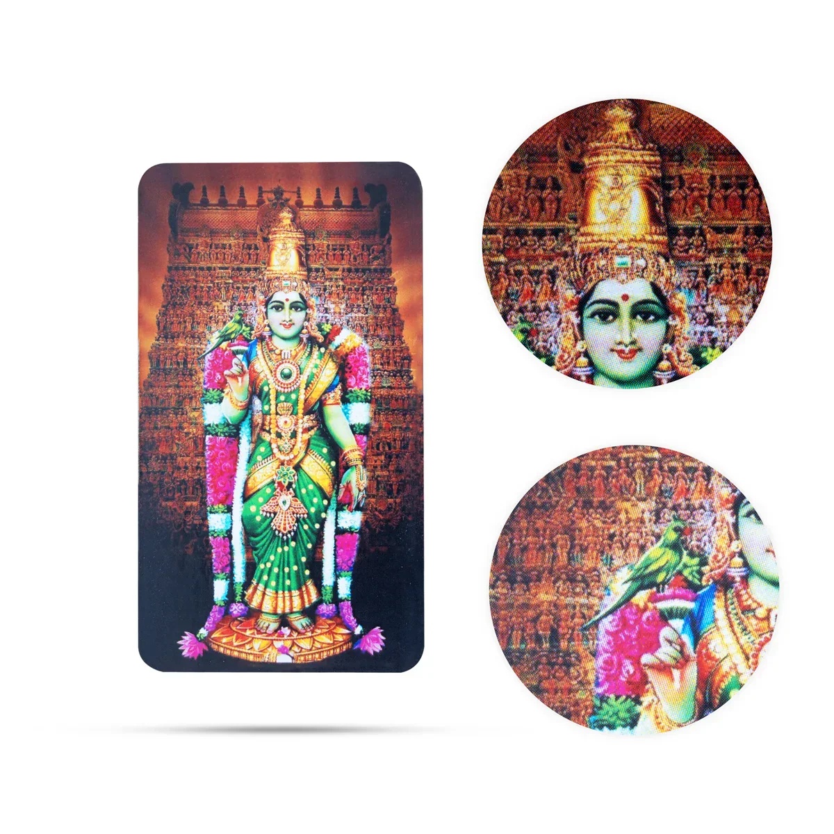 Meenakshi Fridge Magnet - 3 x 2 Inches | Meenatchi Photo Magnet/ Single Layer Picture Magnet for Home - Image 2