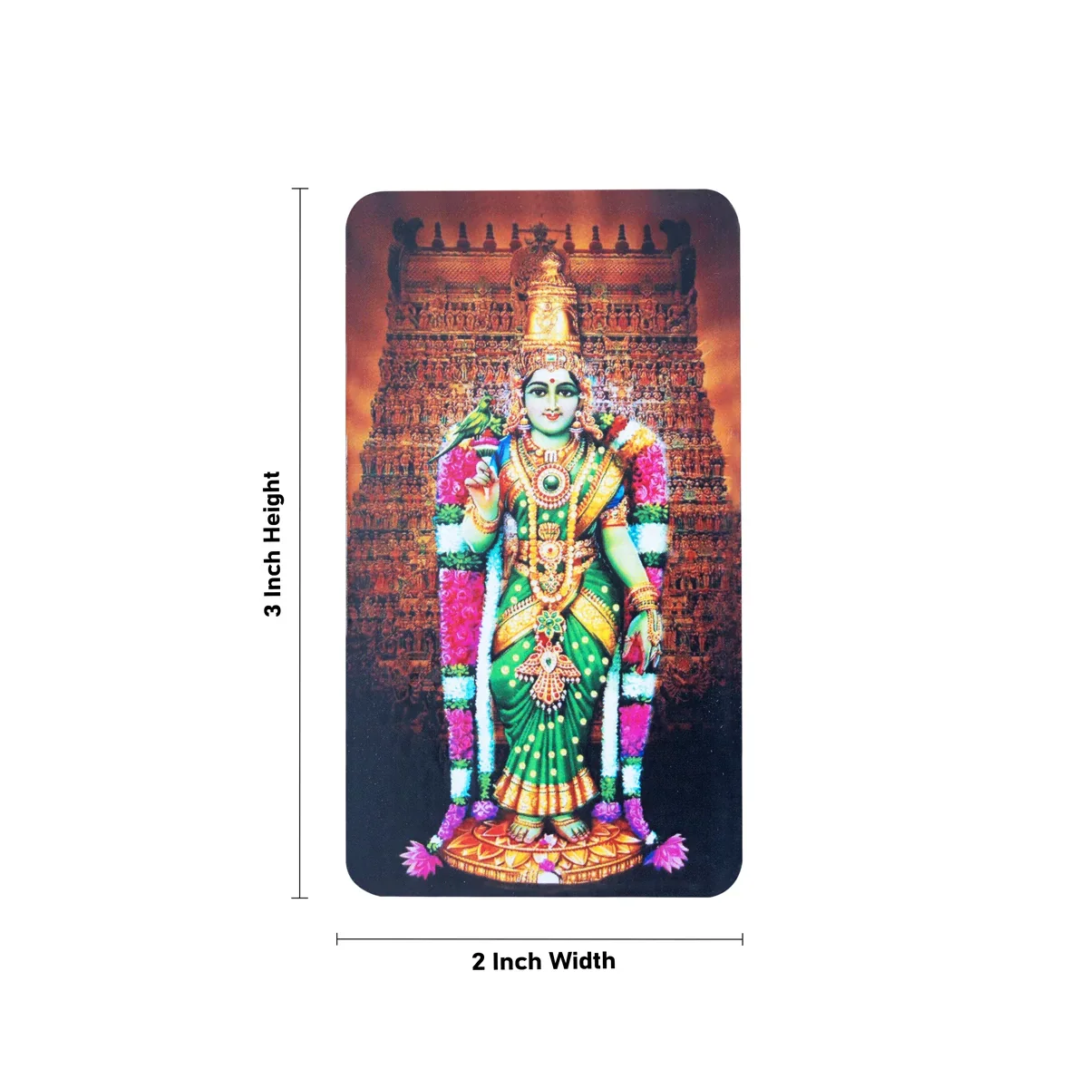 Meenakshi Fridge Magnet - 3 x 2 Inches | Meenatchi Photo Magnet/ Single Layer Picture Magnet for Home - Image 4