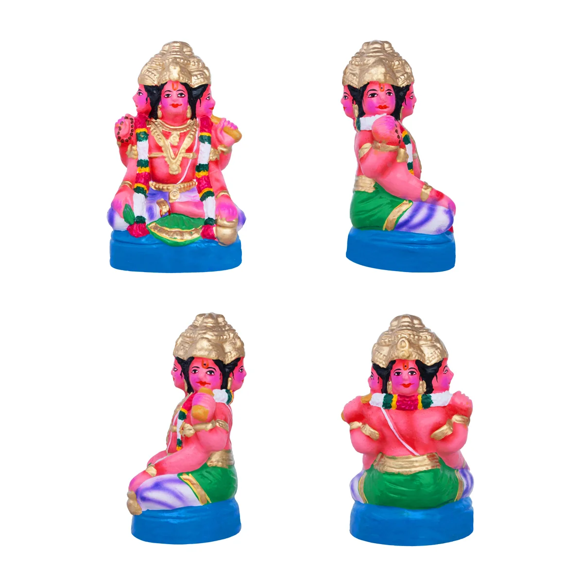 Meenakshi Kalyanam Clay Golu Bommai Set- 12 X 8.5 Inches | Navaratri Golu Gombe/Giri Golu Doll/ Navratri Decor - Image 4