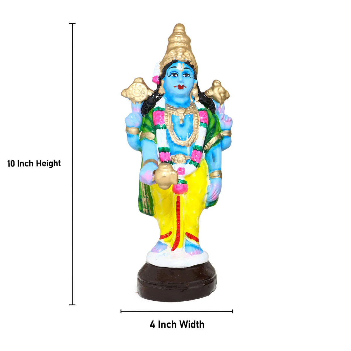 Meenakshi Kalyanam Clay Golu Bommai Set - 10 x 4 Inches | Giri Golu Doll/ Navaratri Golu Bomma/Gombe/Bommai - Image 5