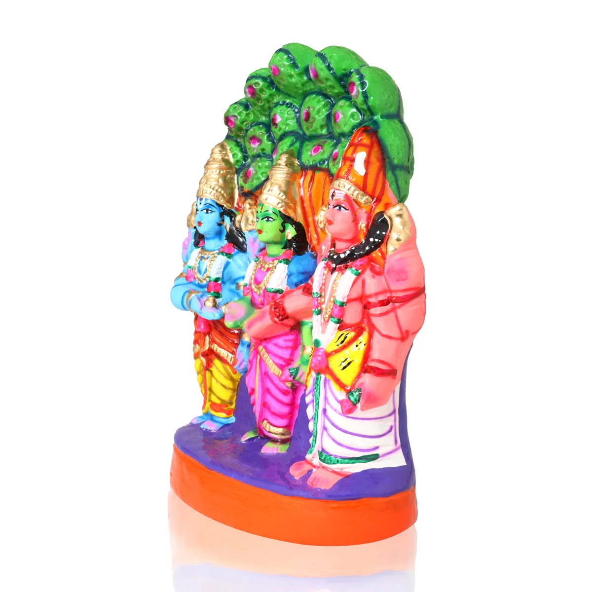 Meenakshi Kalyanam Paper Mache Golu Bommai Set - 12 Inches | Giri Golu Doll/ Navaratri Golu Bomma/Gombe/Bommai - Image 2