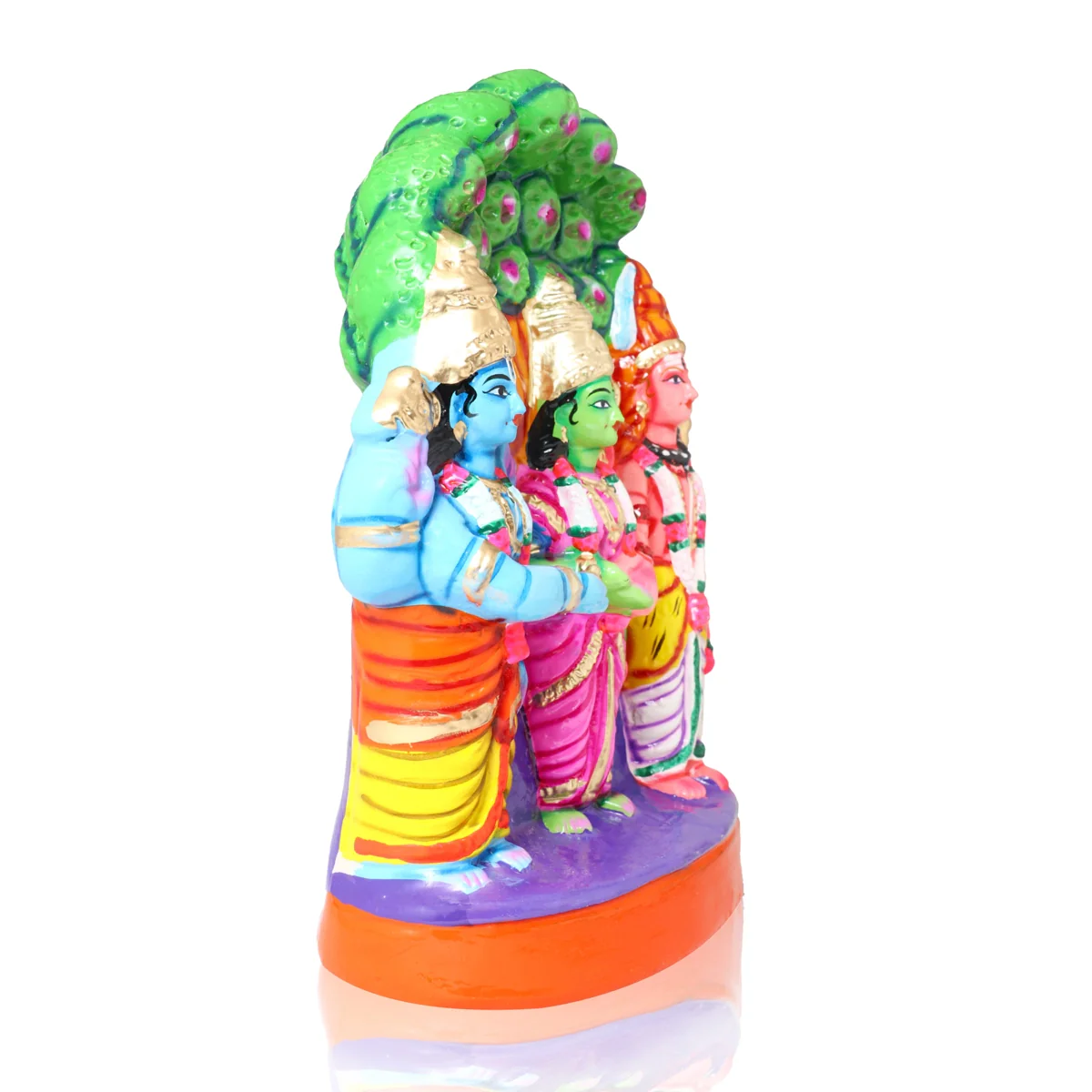 Meenakshi Kalyanam Paper Mache Golu Bommai Set - 12 Inches | Giri Golu Doll/ Navaratri Golu Bomma/Gombe/Bommai - Image 4