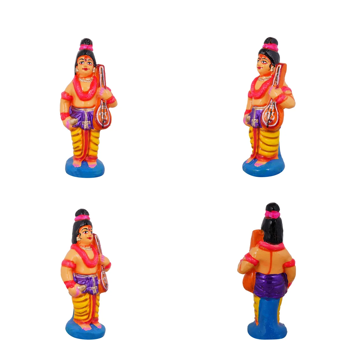 Meenakshi Kalyanam Clay Golu Bommai Set - 10 x 8 Inches | Giri Golu Doll/ Navaratri Golu Bomma/ Gombe/ Bommai - Image 7