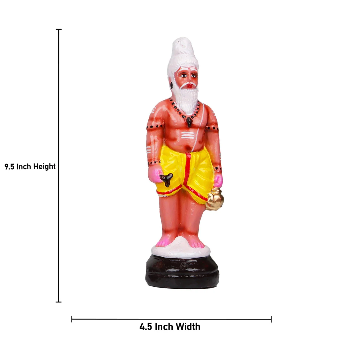 Meenakshi Kalyanam Clay Golu Bommai Set - 9.5 x 4.5 Inches | Giri Golu Doll/ Navaratri Golu Bomma/Gombe/Bommai - Image 9