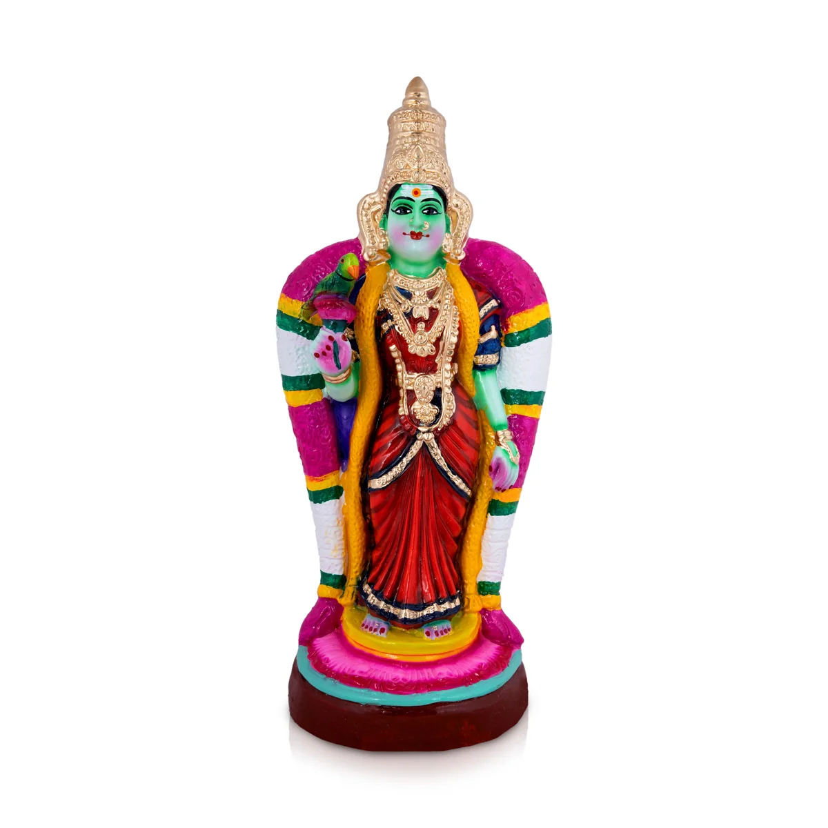 Meenakshi Paper Mache Golu Bommai - 15 x 7 Inches | Giri Golu Doll/ Navaratri Golu Bomma/Gombe/Bommai - Image 2