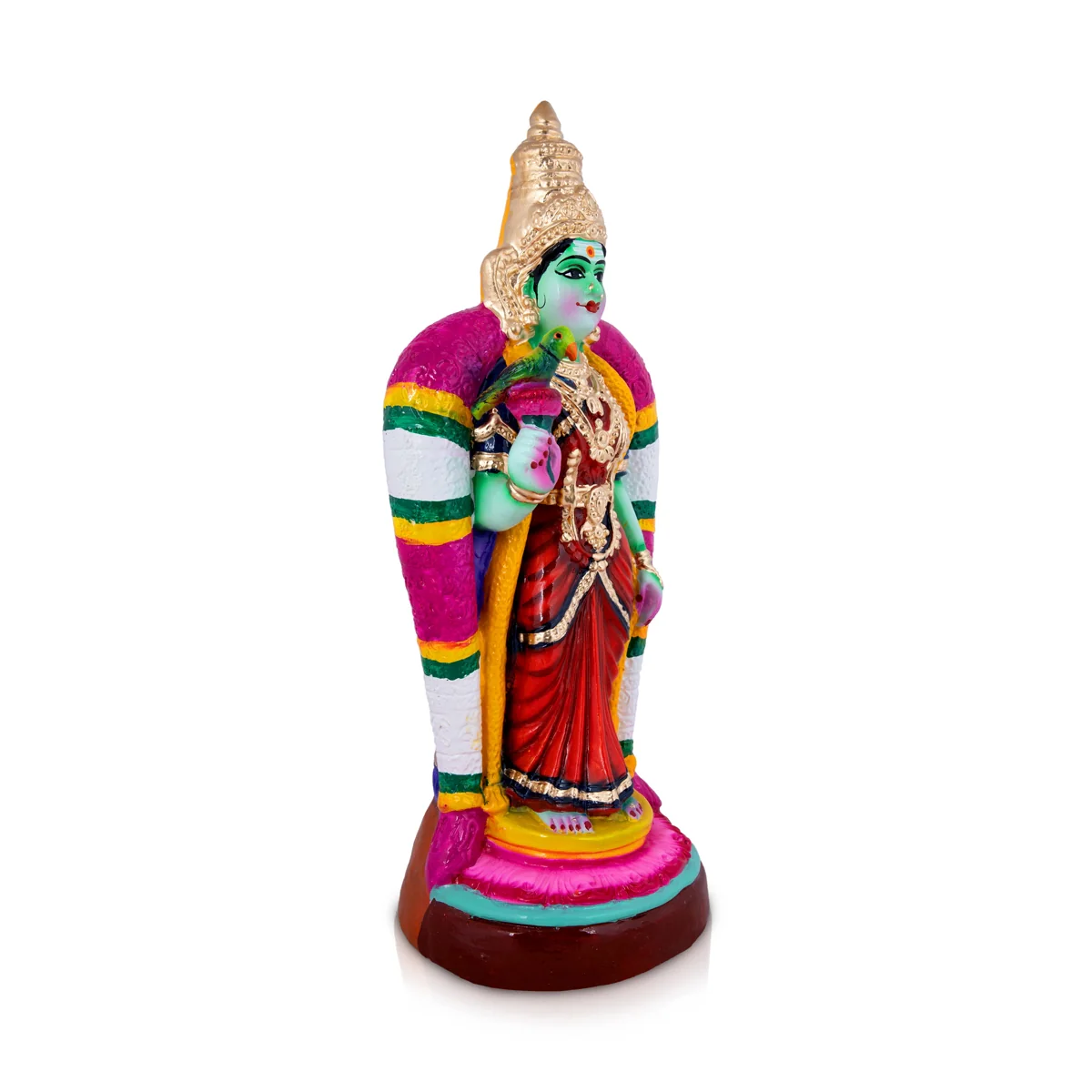 Meenakshi Paper Mache Golu Bommai - 15 x 7 Inches | Giri Golu Doll/ Navaratri Golu Bomma/Gombe/Bommai - Image 4