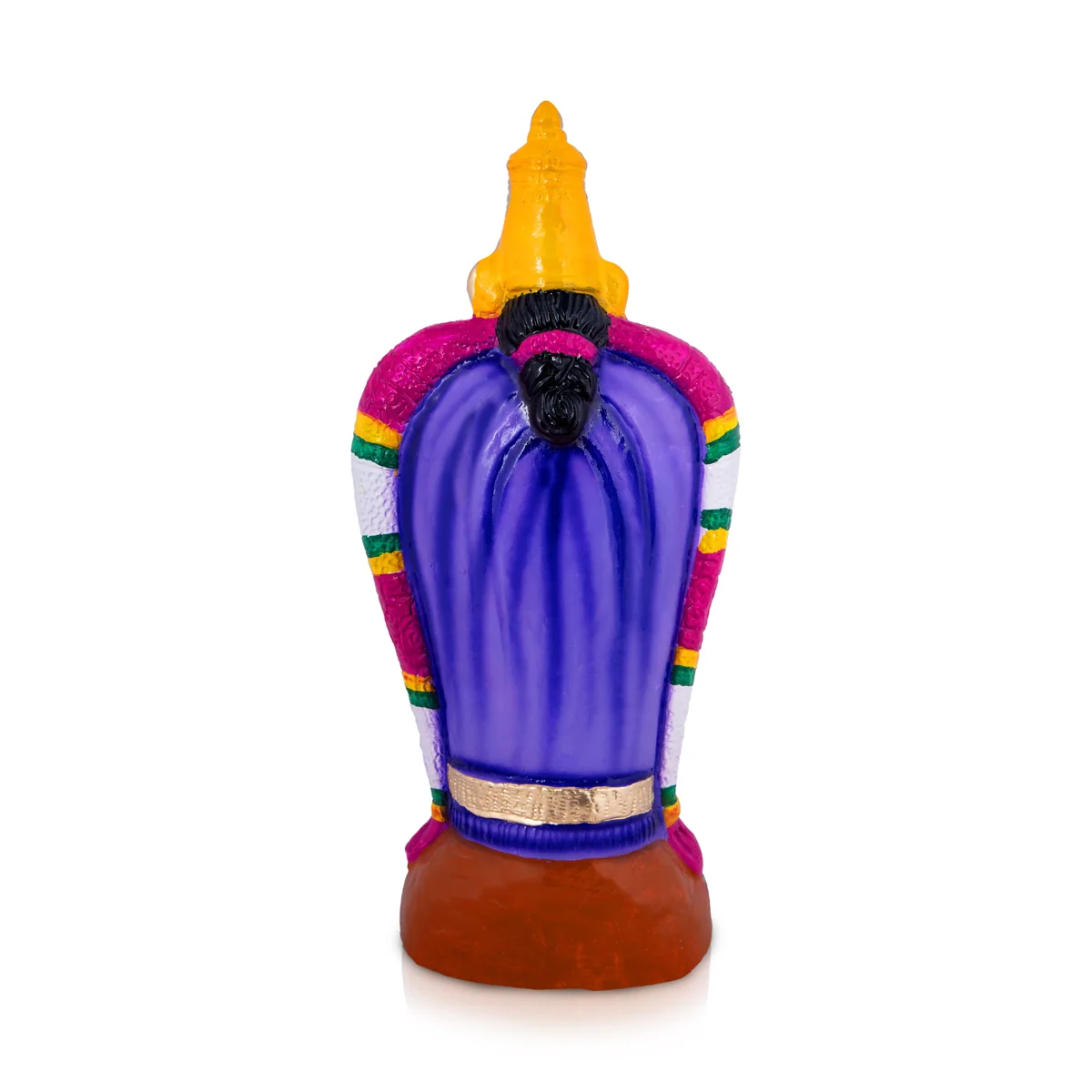 Meenakshi Paper Mache Golu Bommai - 15 x 7 Inches | Giri Golu Doll/ Navaratri Golu Bomma/Gombe/Bommai - Image 5