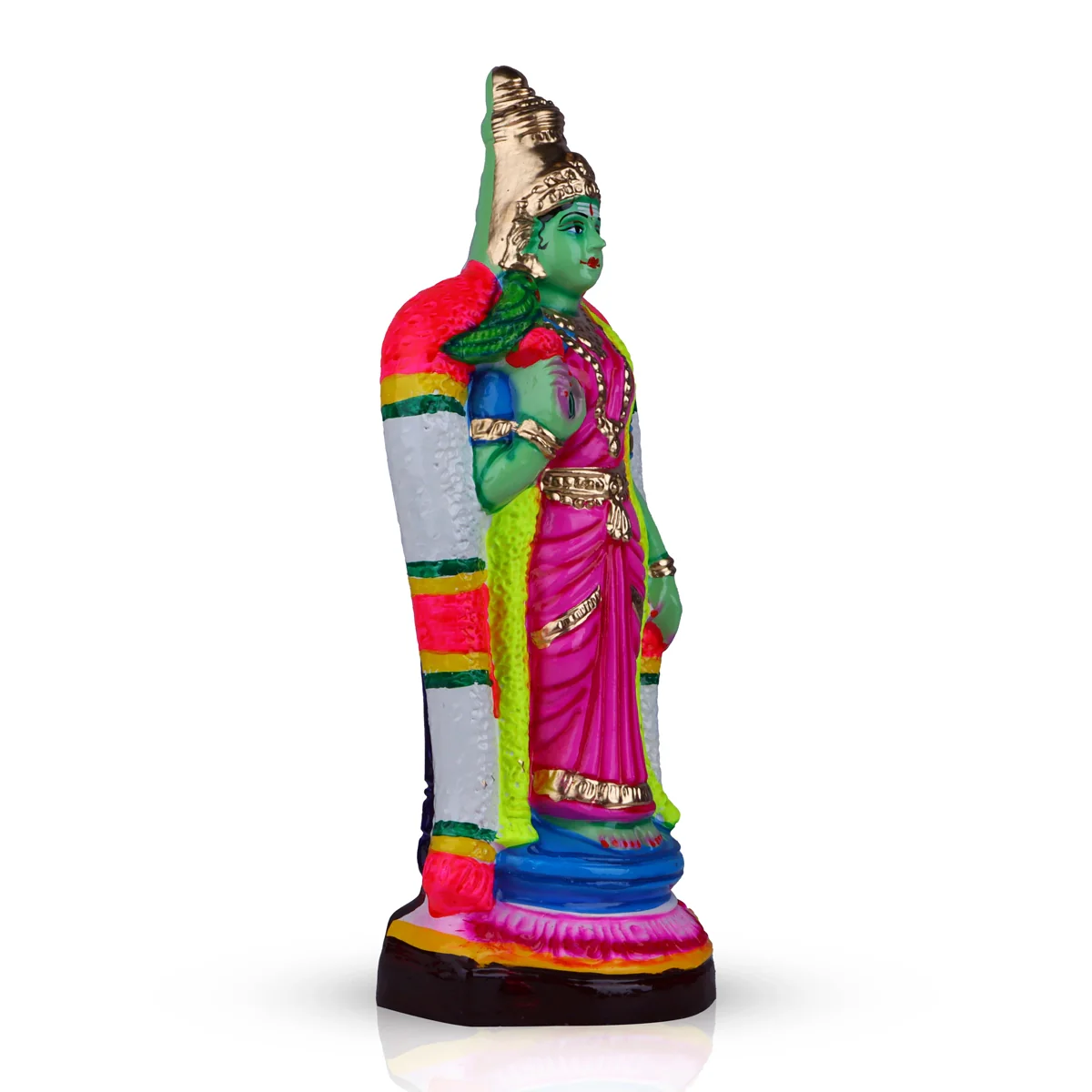 Meenakshi Paper Mache Golu Bommai - 16 x 6 Inches | Giri Golu Doll/ Navaratri Golu Bomma/Gombe/Bommai - Image 3