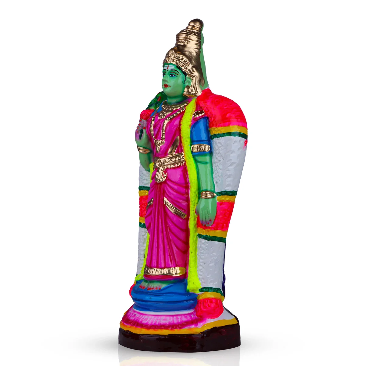 Meenakshi Paper Mache Golu Bommai - 16 x 6 Inches | Giri Golu Doll/ Navaratri Golu Bomma/Gombe/Bommai - Image 4