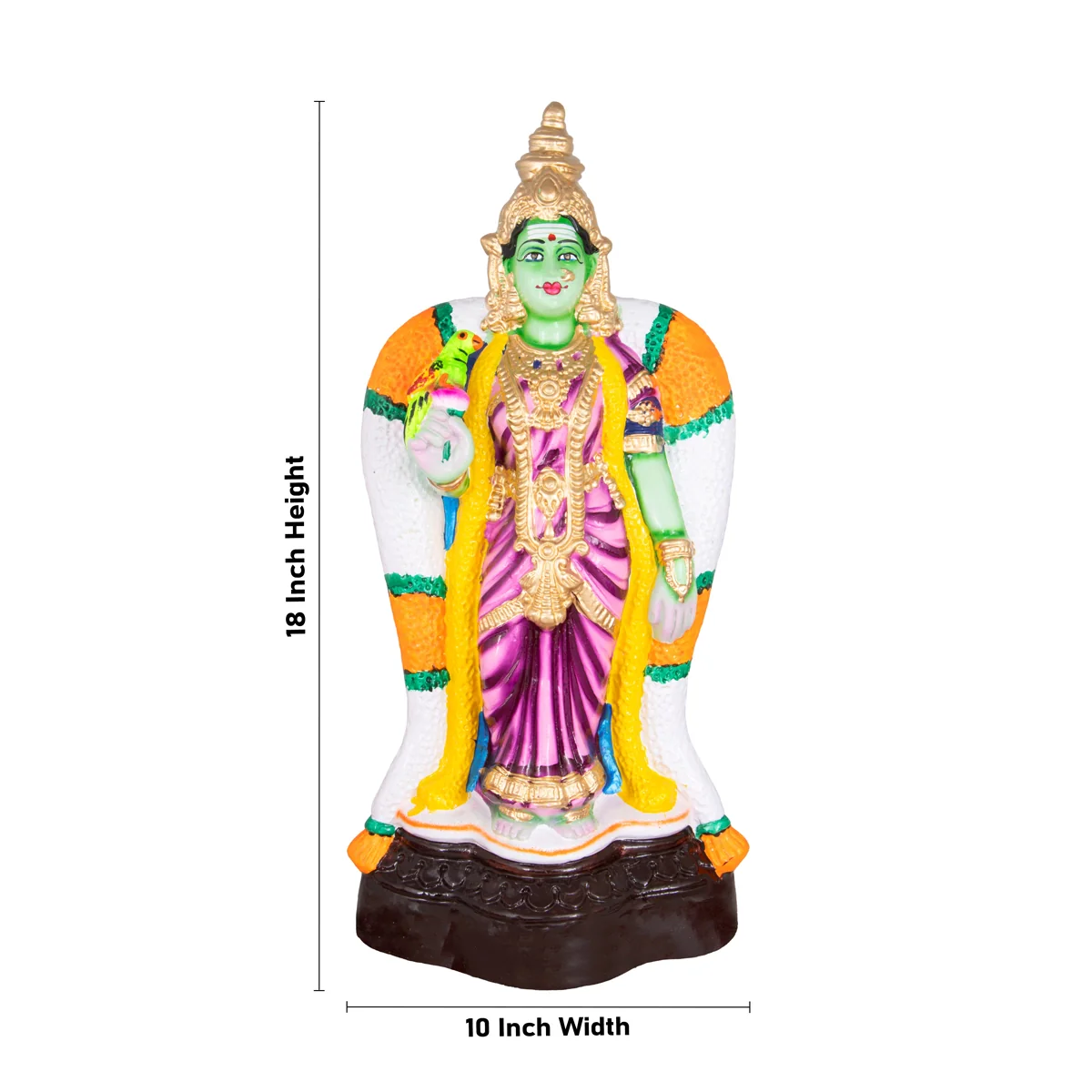 Meenakshi Paper Mache Golu Bommai - 18 x 10 Inches | Giri Golu Doll/ Navaratri Golu Bomma/Gombe/Bommai - Image 2
