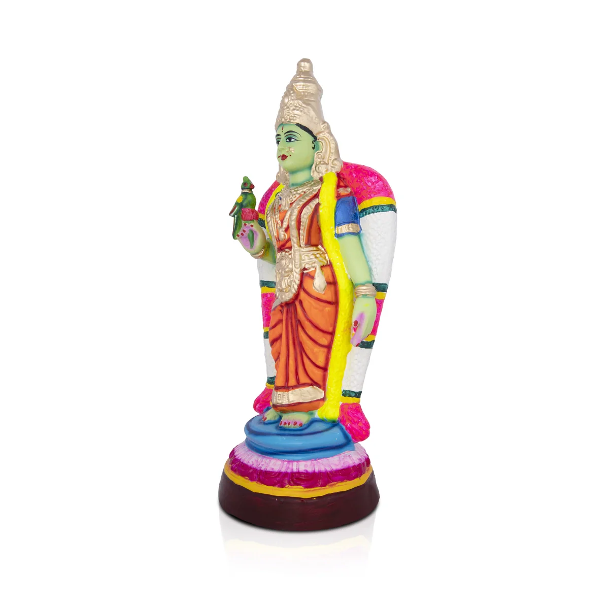 Meenakshi Paper Mache Golu Bommai - 18 x 8 Inches | Giri Golu Doll/ Navaratri Golu Bomma/Gombe/Bommai - Image 2