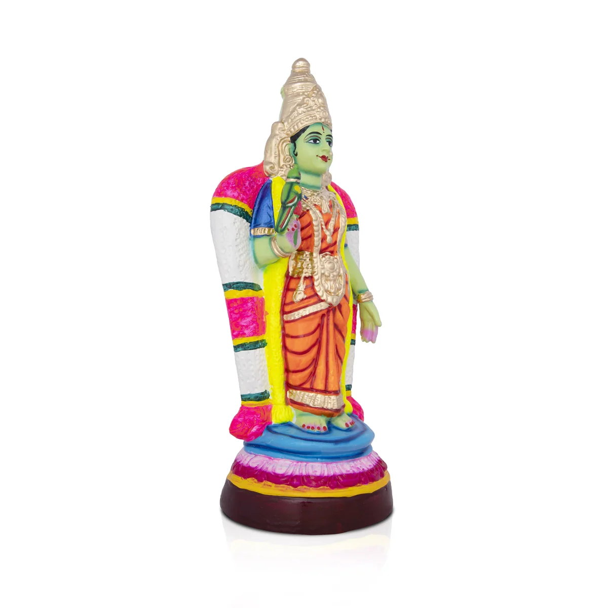Meenakshi Paper Mache Golu Bommai - 18 x 8 Inches | Giri Golu Doll/ Navaratri Golu Bomma/Gombe/Bommai - Image 4