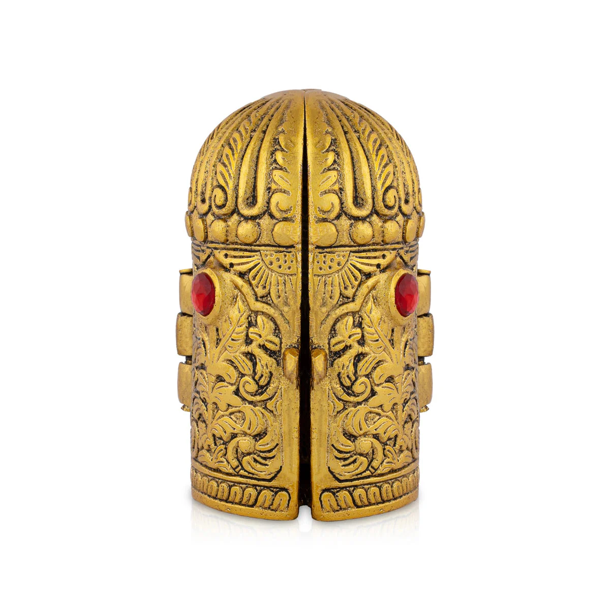 Metal Laxmi Ganesh Saraswati Murti With Closing Type Box - 5 x 7 Inches | Gold Polish Laxmi Ganesh Saraswati Idol - Image 4