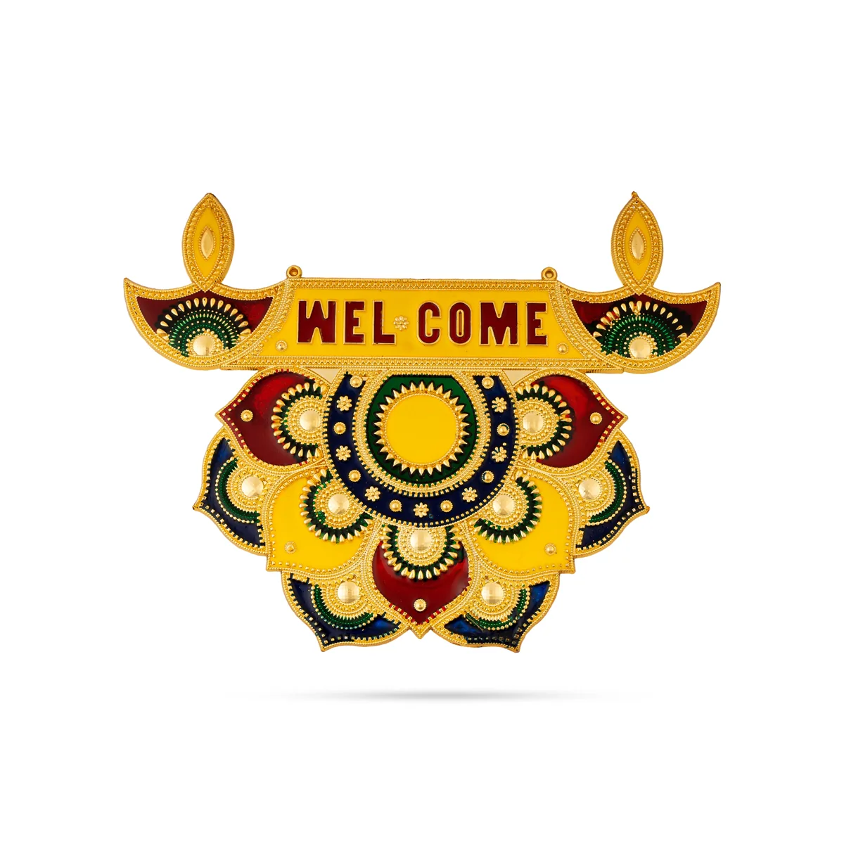 Meenakari Rangoli Design - 7.5 Inches | Muggu Design/ Rangoli Kolam Design For Festivals And Home Decor - Image 3