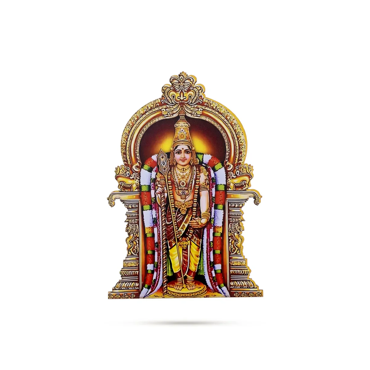 Mixed God Printed Picture Magnet - 5 X 2.75 Inches | Fridge Magnet/ Divine God Image Magnet For Home & Office - Image 2