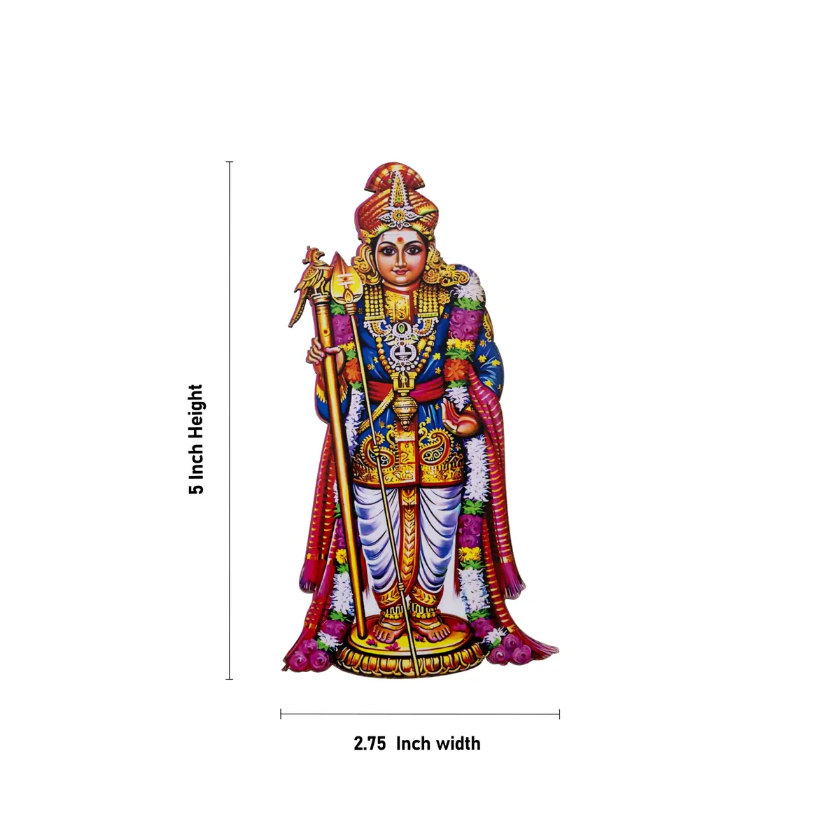 Mixed God Printed Picture Magnet - 5 X 2.75 Inches | Fridge Magnet/ Divine God Image Magnet For Home & Office - Image 7