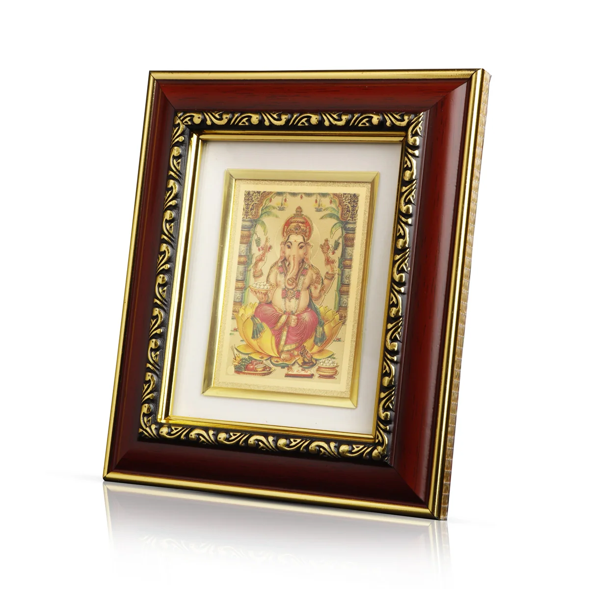 Photo Frame - 7 x 6 Inches | Synthetic Frame Rosewood Picture Frame for Home/ Assorted Design - Image 2