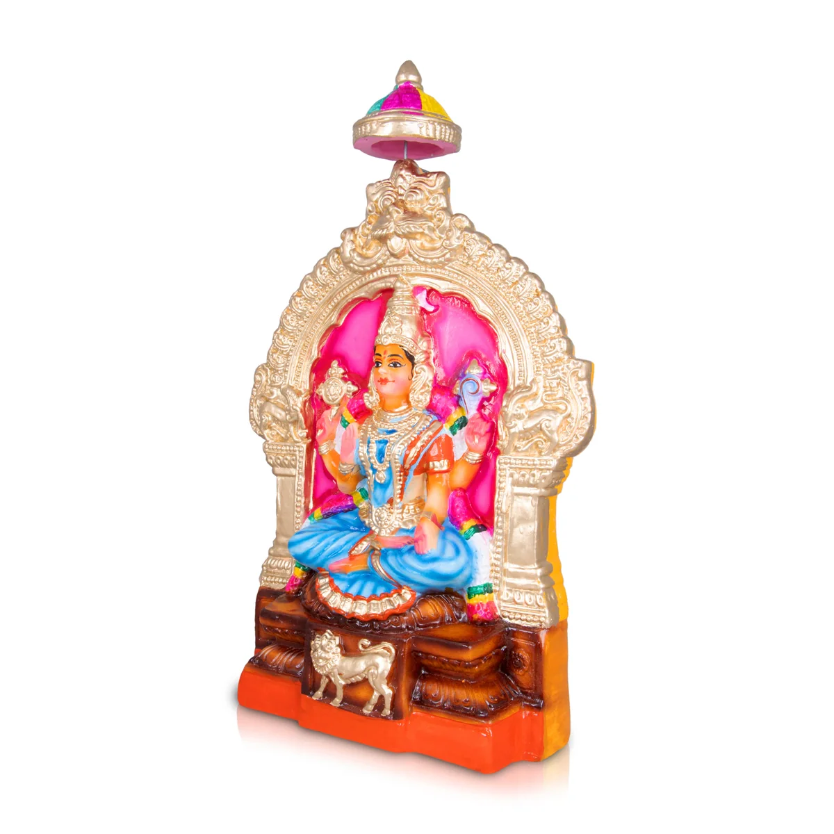 Mookambika Paper Mache Golu Bommai - 12 x 7 Inches | Giri Golu Doll/ Navaratri Golu Bomma/Gombe/Bommai - Image 3