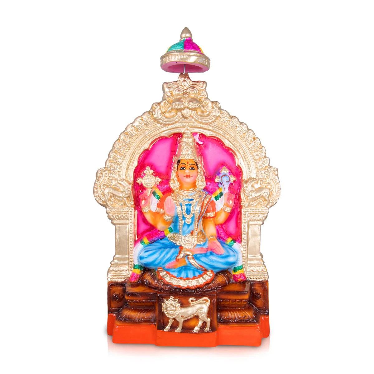 Mookambika Paper Mache Golu Bommai - 12 x 7 Inches | Giri Golu Doll/ Navaratri Golu Bomma/Gombe/Bommai - Image 4
